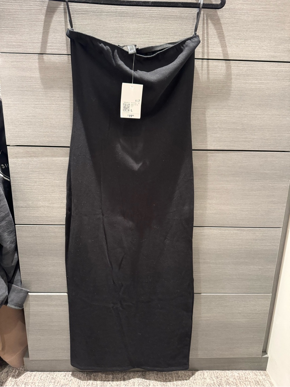 NWT Strapless Black Dress